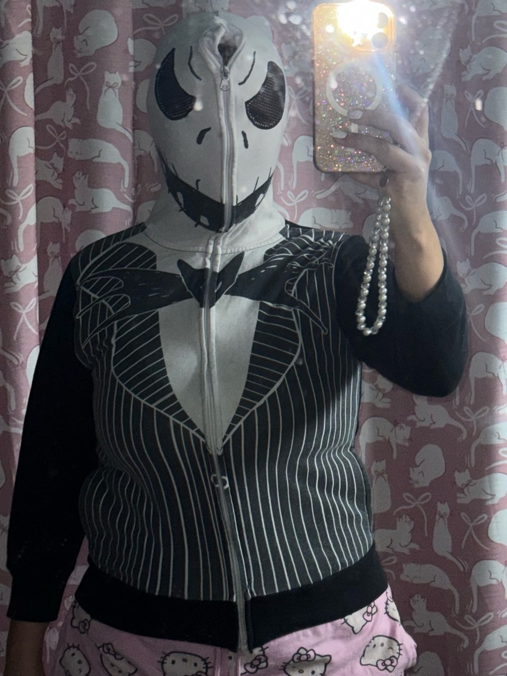 Disney Nightmare Before Christmas Jack Skellington zip up hoodie